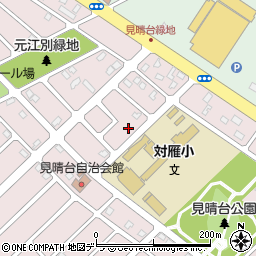 北海道江別市見晴台13-21周辺の地図
