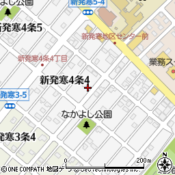 北海道札幌市手稲区新発寒４条周辺の地図