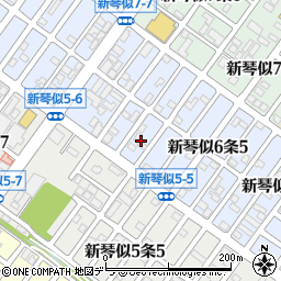 北海道札幌市北区新琴似６条6丁目1周辺の地図