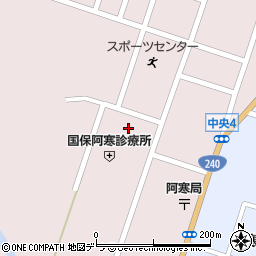 市立釧路国民健康保険　阿寒診療所周辺の地図