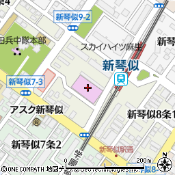 札幌市役所スポーツ局施設　北区体育館周辺の地図