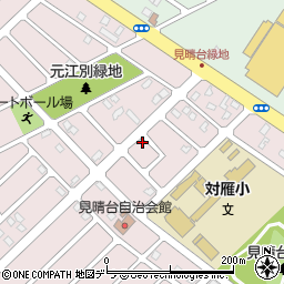北海道江別市見晴台13-44周辺の地図