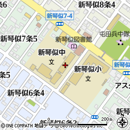 札幌市立新琴似中学校周辺の地図