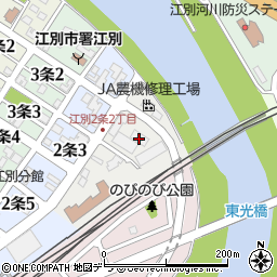北海道江別市１条周辺の地図