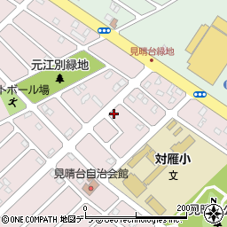 北海道江別市見晴台13-51周辺の地図