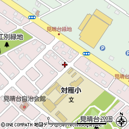 北海道江別市見晴台14-6周辺の地図