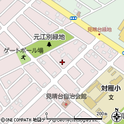 北海道江別市見晴台11-10周辺の地図