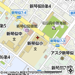 札幌市立新琴似小学校周辺の地図