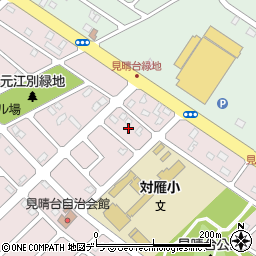 北海道江別市見晴台14周辺の地図