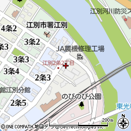 道央農業協同組合江別支所資材センター周辺の地図