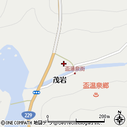 北海道泊村（古宇郡）興志内村（茂岩）周辺の地図