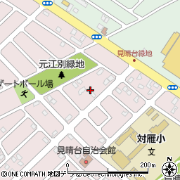 北海道江別市見晴台11周辺の地図
