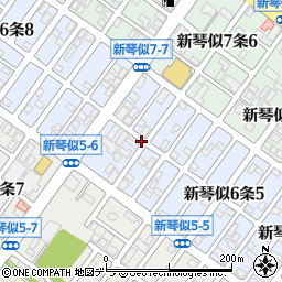 北海道札幌市北区新琴似６条6丁目周辺の地図