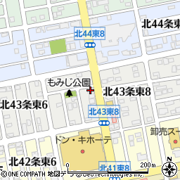 札幌ヤクルト北４３条センター周辺の地図