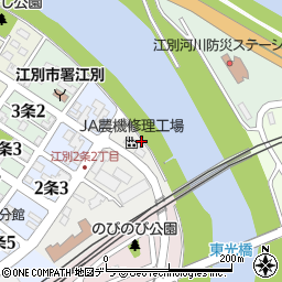 北海道江別市１条1丁目周辺の地図