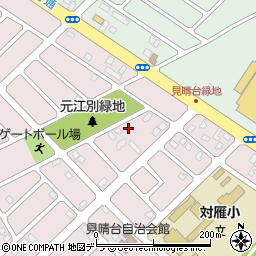 北海道江別市見晴台11-16周辺の地図