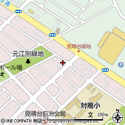 北海道江別市見晴台11-3周辺の地図