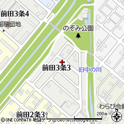 北海道札幌市手稲区前田３条周辺の地図