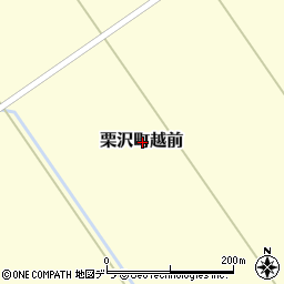 北海道岩見沢市栗沢町越前周辺の地図