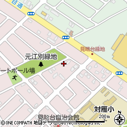 北海道江別市見晴台11-19周辺の地図