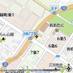 ネッツトヨタ道都江別店周辺の地図