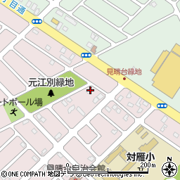 北海道江別市見晴台11-1周辺の地図