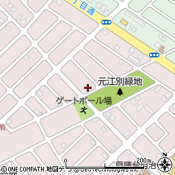 北海道江別市見晴台6-8周辺の地図