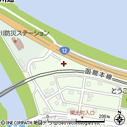 北海道江別市東光町631周辺の地図