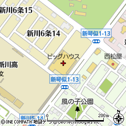 北洋銀行ビッグハウス新川店 ＡＴＭ周辺の地図