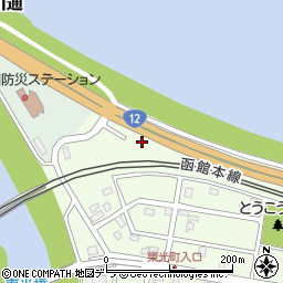 北海道江別市東光町629周辺の地図