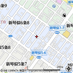 北海道札幌市北区新琴似６条7丁目周辺の地図
