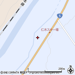 北海道余市郡仁木町大江1丁目120周辺の地図