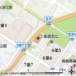 日本郵便江別郵便局周辺の地図
