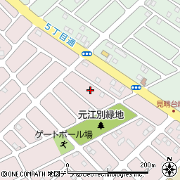 北海道江別市見晴台4周辺の地図