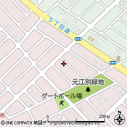 北海道江別市見晴台5-2周辺の地図