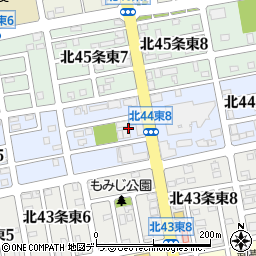 北海道札幌市東区北４４条東周辺の地図