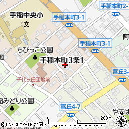 ピュアスプリング手稲本町周辺の地図