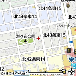 北海道札幌市東区北４３条東14丁目4周辺の地図