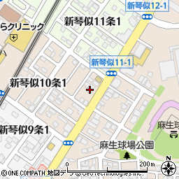 北海道札幌市北区新琴似１０条1丁目7周辺の地図