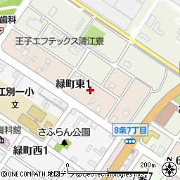 明治安田生命　江別営業所周辺の地図