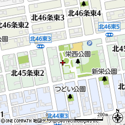 北海道札幌市東区北４５条東3丁目周辺の地図