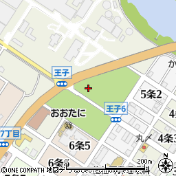 北海道江別市王子6周辺の地図