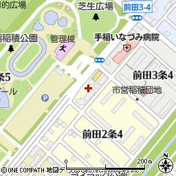 鍵の出張救急車　札幌市手稲区前田営業所２４時間受付センター周辺の地図