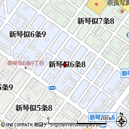 北海道札幌市北区新琴似６条8丁目周辺の地図