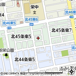 北海道札幌市東区北４５条東6丁目2周辺の地図