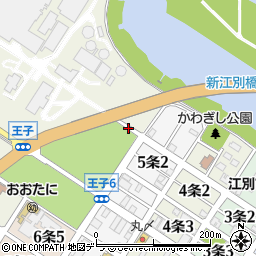 北海道江別市王子18周辺の地図