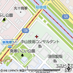 公清企業　発寒営業所周辺の地図