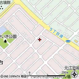 北海道江別市見晴台2-34周辺の地図