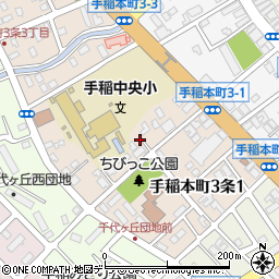 北海道札幌市手稲区手稲本町３条周辺の地図