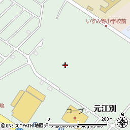 北海道江別市元江別周辺の地図